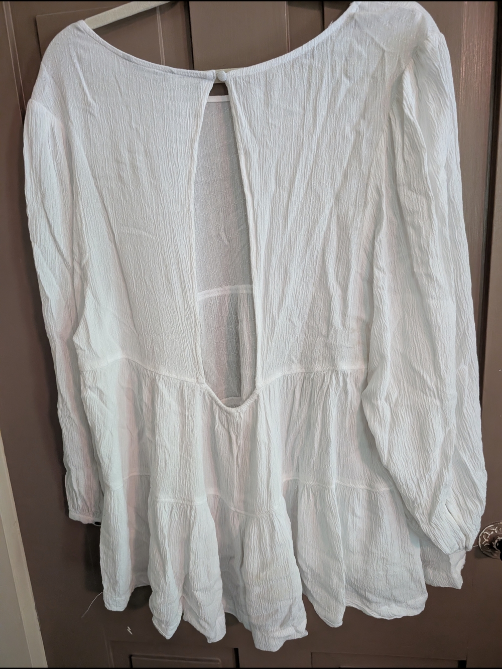 Lot Of 2 American Eagle Drop Waist Open Back Long Sleeve Top Blouse - Picture 8 of 10